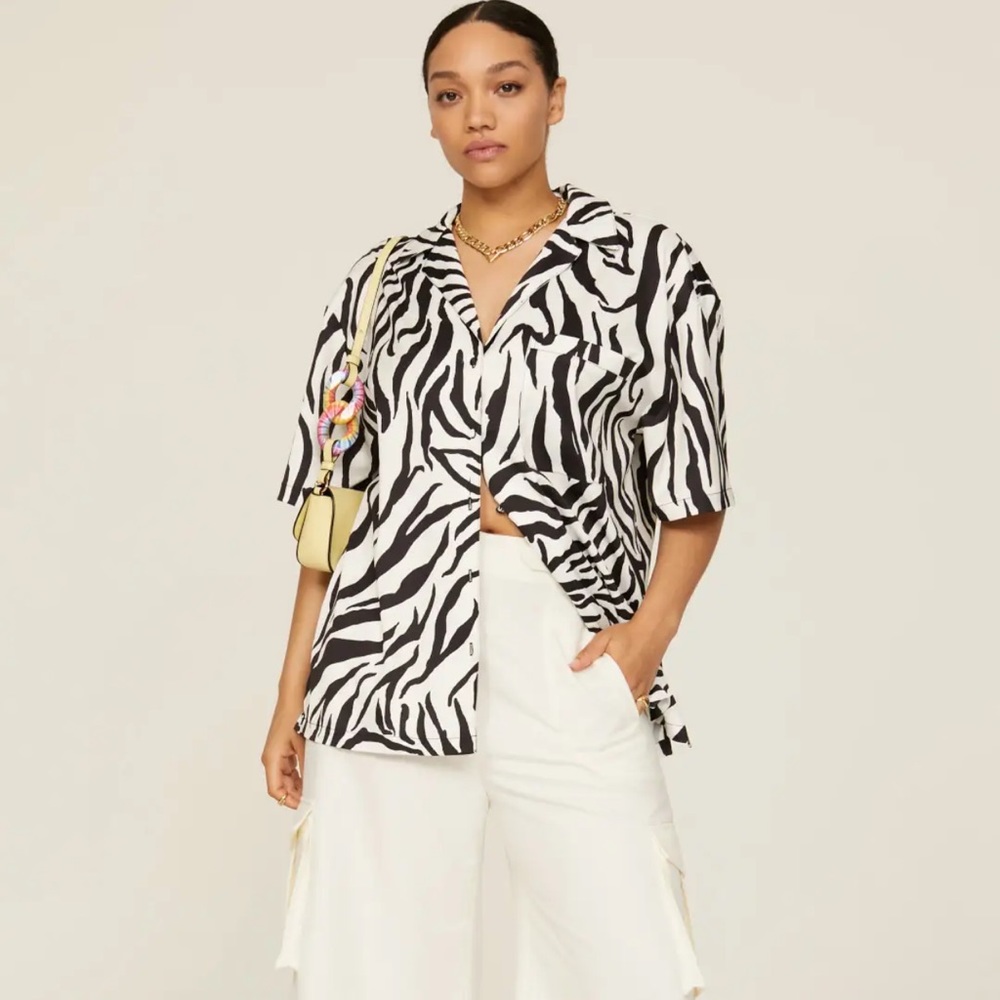 AFRM Wrenn Button Front Shirt